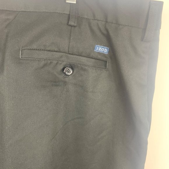 Izod Black Men's 42 Chino Golf Shorts - Picture 4 of 7
